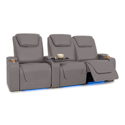 Pantheon Italian Leather Big & Tall Home Theater Seating