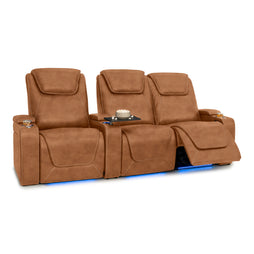 Pantheon Italian Leather Big & Tall Home Theater Seating