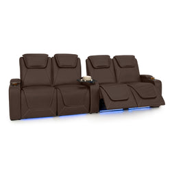 Paladin Italian Leather Heat & Massage Home Theater Seating