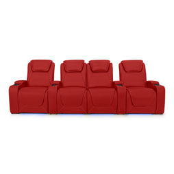 Paladin Italian Leather Heat & Massage Home Theater Seating