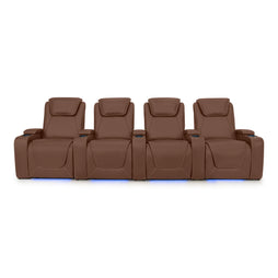 Paladin Italian Leather Heat & Massage Home Theater Seating