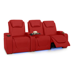 Paladin Italian Leather Heat & Massage Home Theater Seating