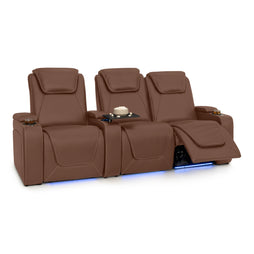 Paladin Italian Leather Heat & Massage Home Theater Seating
