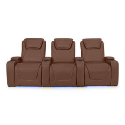 Paladin Italian Leather Heat & Massage Home Theater Seating
