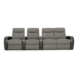 Rialto Italian Leather & Fabric Home Theater Seating