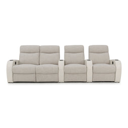 Rialto Italian Leather & Fabric Home Theater Seating