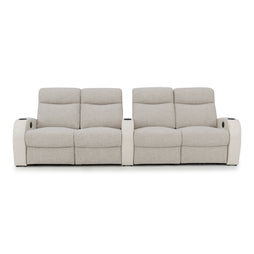 Rialto Italian Leather & Fabric Home Theater Seating