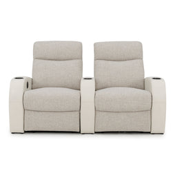Rialto Italian Leather & Fabric Home Theater Seating