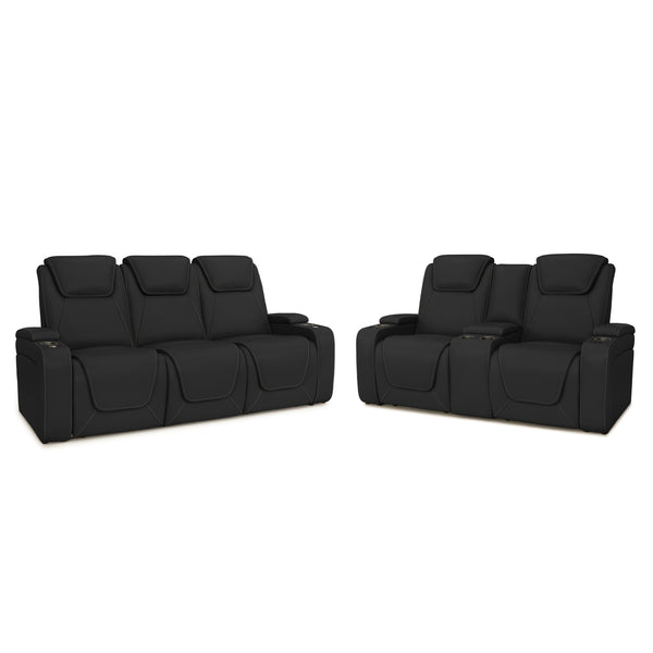 Seatcraft Concerto Heat & Massage Sofa & Loveseat, Italian Leather, Powered Headrest, Powered Lumbar, Power Recline