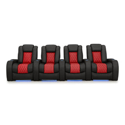 Diamante CoolZeroᵀᴹ Italian Leather Two-Tone Home Theater Seating