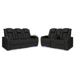 Seatcraft Euphoria Heat & Massage Sofa & Loveseat, Italian Leather, Powered Headrest, Powered Lumbar, Power Recline