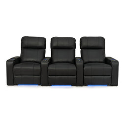 Julius Italian Leather Big & Tall Home Theater Seats
