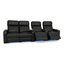 Julius Italian Leather Big & Tall Home Theater Seats