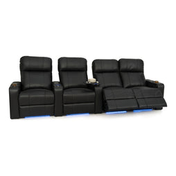 Julius Italian Leather Big & Tall Home Theater Seats