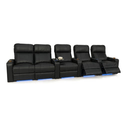 Julius Italian Leather Big & Tall Home Theater Seats