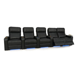 Julius Italian Leather Big & Tall Home Theater Seats
