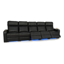 Julius Italian Leather Big & Tall Home Theater Seats