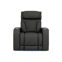 Luminis 365 HeatZeroᵀᴹ Big & Tall Leather Home Theater Single Recliner in Ebony