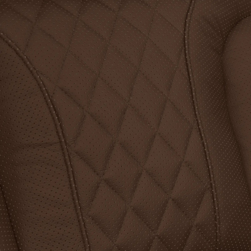 Luminis 365 HeatZeroᵀᴹ Big & Tall Multimedia Sofa & Loveseat in Chestnut - Perforated Diamond Quilting
