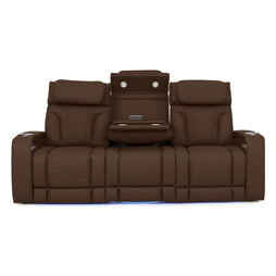 Luminis 365 HeatZeroᵀᴹ Big & Tall Multimedia Sofa in Chestnut