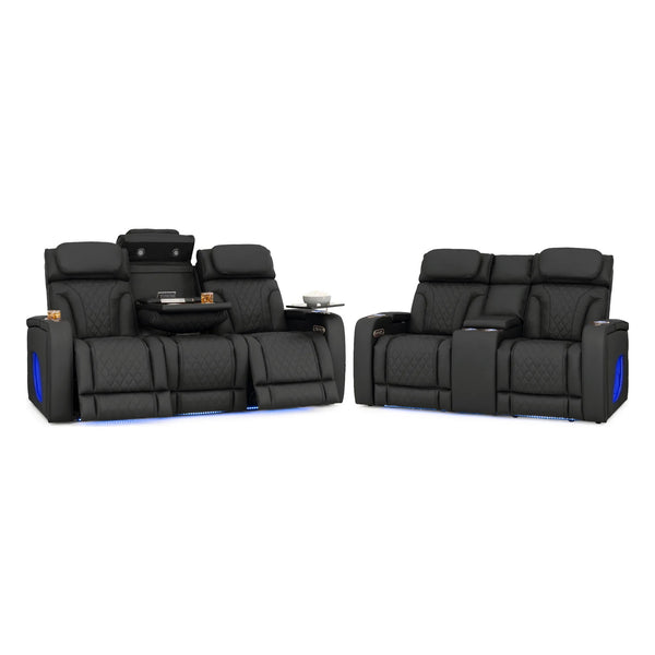 Luminis 365 HeatZeroᵀᴹ Leather Home Theater Sofa & Loveseat