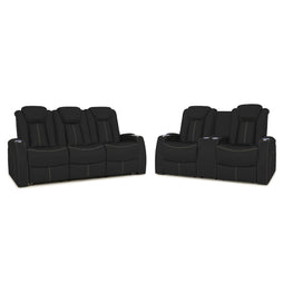 Seatcraft Republic Sofa & Loveseat Italian Leather, Powered Headrest, Power Recline