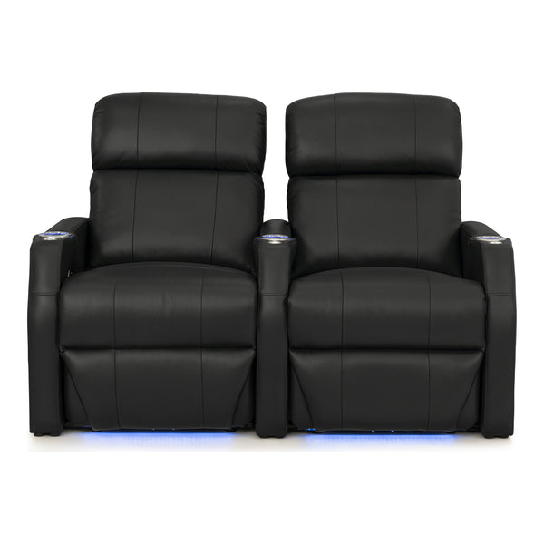 Sienna Italian Leather Spacesaver Home Theater Seating