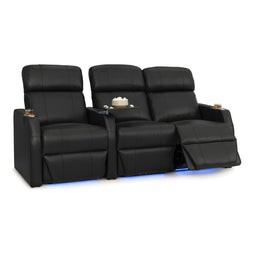 Sienna Italian Leather Spacesaver Home Theater Seating