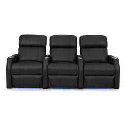 Sienna Italian Leather Spacesaver Home Theater Seating