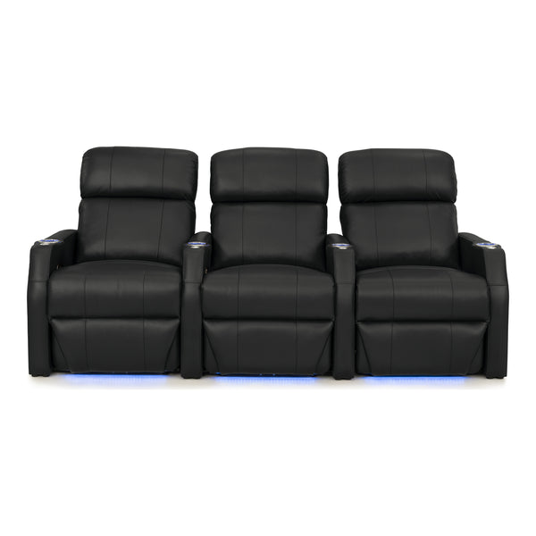 Sienna Italian Leather Spacesaver Home Theater Seating
