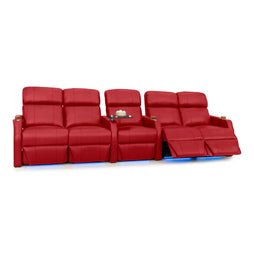 Sienna Italian Leather Spacesaver Home Theater Seating