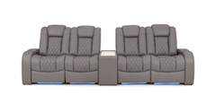 Row of 4 Dual Loveseats 126.0"