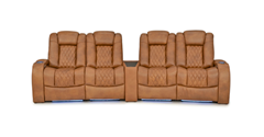 Row of 4 Dual Loveseats 126.0"
