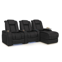 Diamante Chaise CoolZeroᵀᴹ Italian Leather Home Theater Seating
