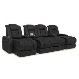 Diamante Chaise CoolZeroᵀᴹ Italian Leather Home Theater Seating
