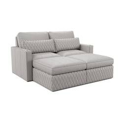 Diamante Gray Modular Chaise Sofa