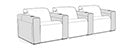 Row of 3 Standard