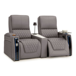 Apex CoolZeroᵀᴹ Wedge Console Italian Leather Home Theater Seats