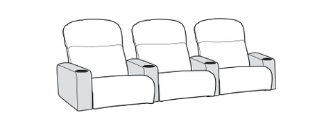 Row of 3 Standard 96.0"