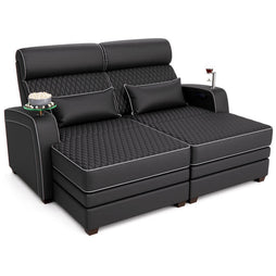 Haven Media Room Sectional Sofa with Chaise