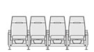Row of 4 Standard 101.25"
