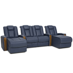 Seatcraft Monaco Chaise Italian Leather, 8+ Colors, Powered Headrest, Power Recline, Straight Rows