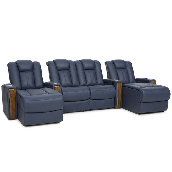 Seatcraft Monaco Chaise Italian Leather, 8+ Colors, Powered Headrest, Power Recline, Straight Rows