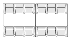 2 Row of 6 154.0"