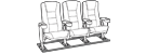 Row of 3 Standard 74.5"