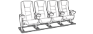 Row of 4 Standard 98.0"