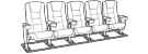 Row of 5 Standard 121.5"