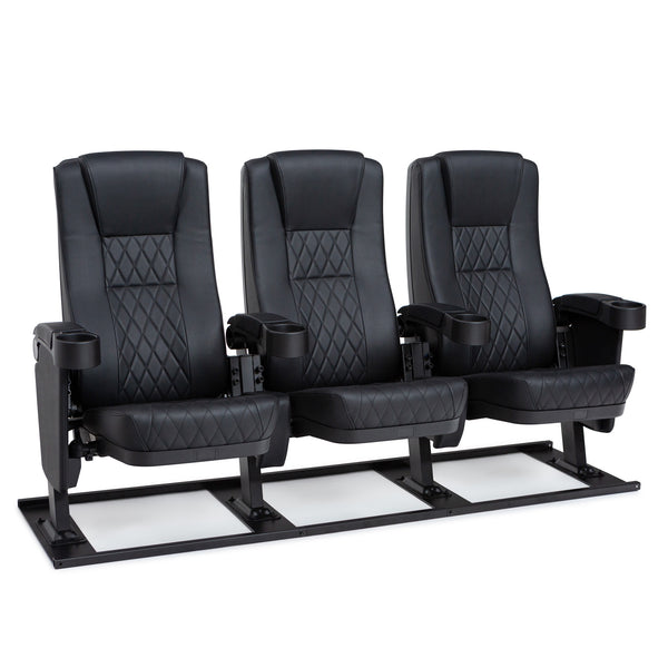 Seatcraft Madrigal Black Free-Standing Base Movie Theater Seats