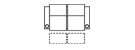 Row of 2 Loveseat 63.0"