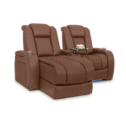 Diamante Chaise CoolZeroᵀᴹ Italian Leather Home Theater Seating